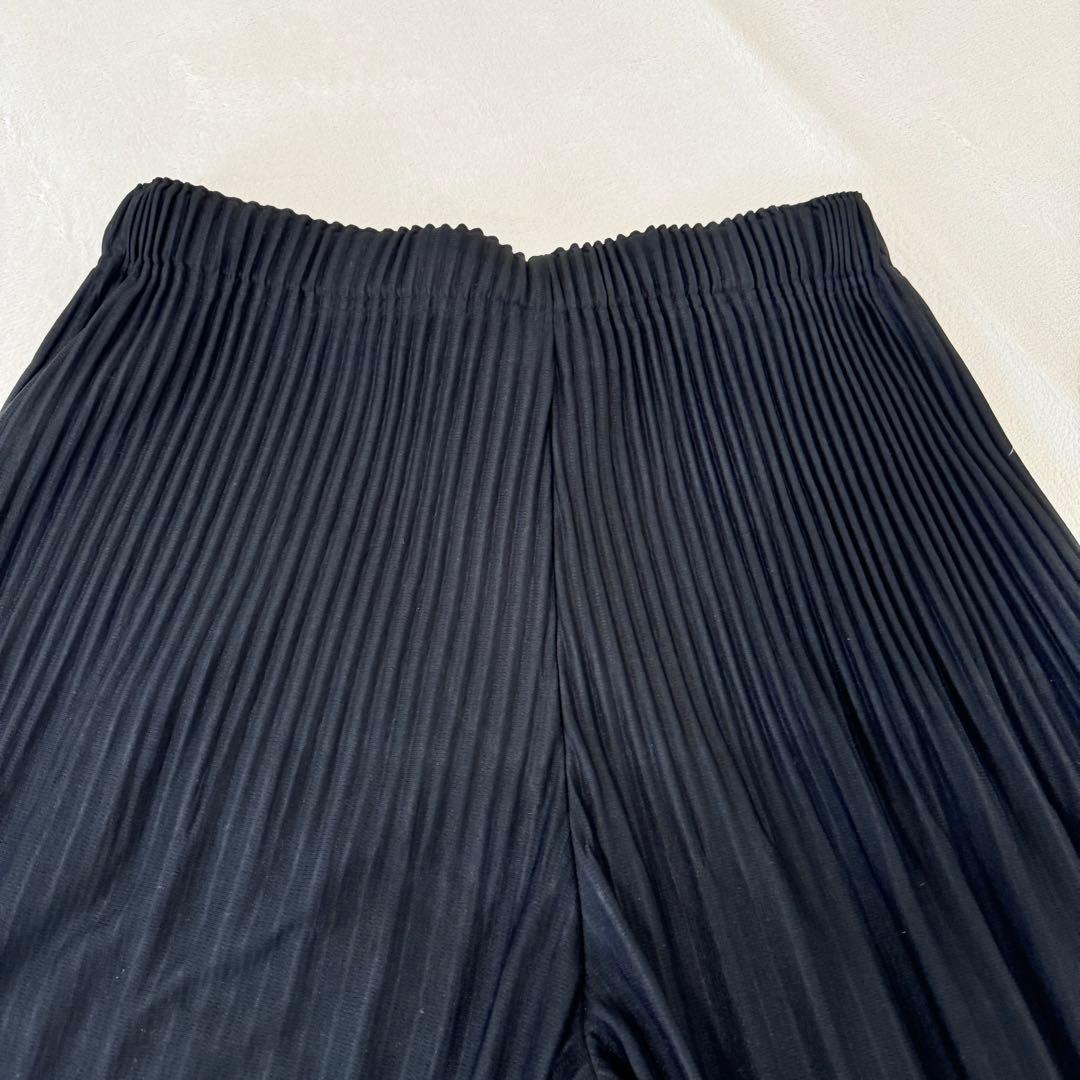 極美品✨HOMME PLISSE プリーツ　ブラック　サルエルパンツ