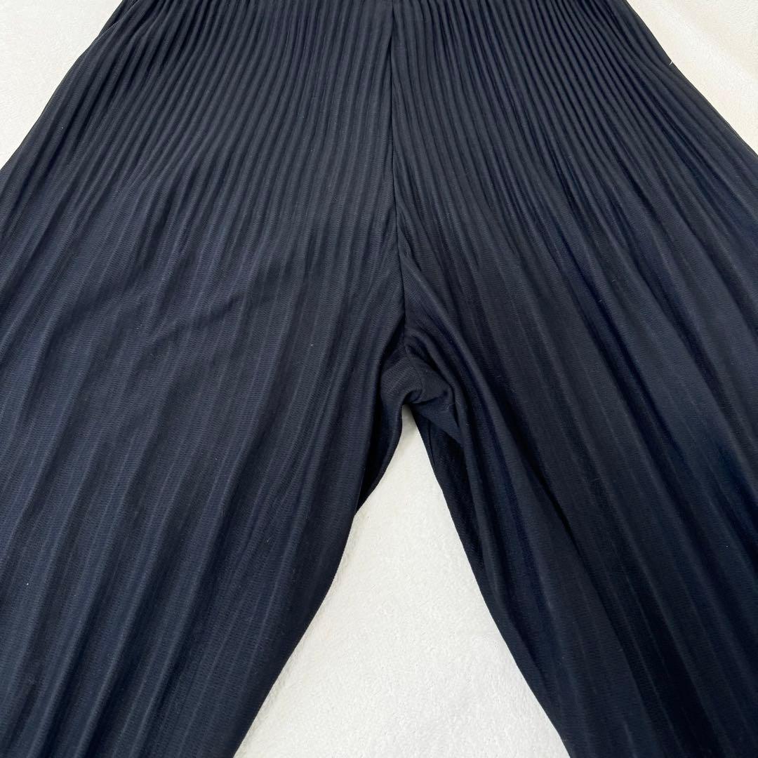 極美品✨HOMME PLISSE プリーツ　ブラック　サルエルパンツ