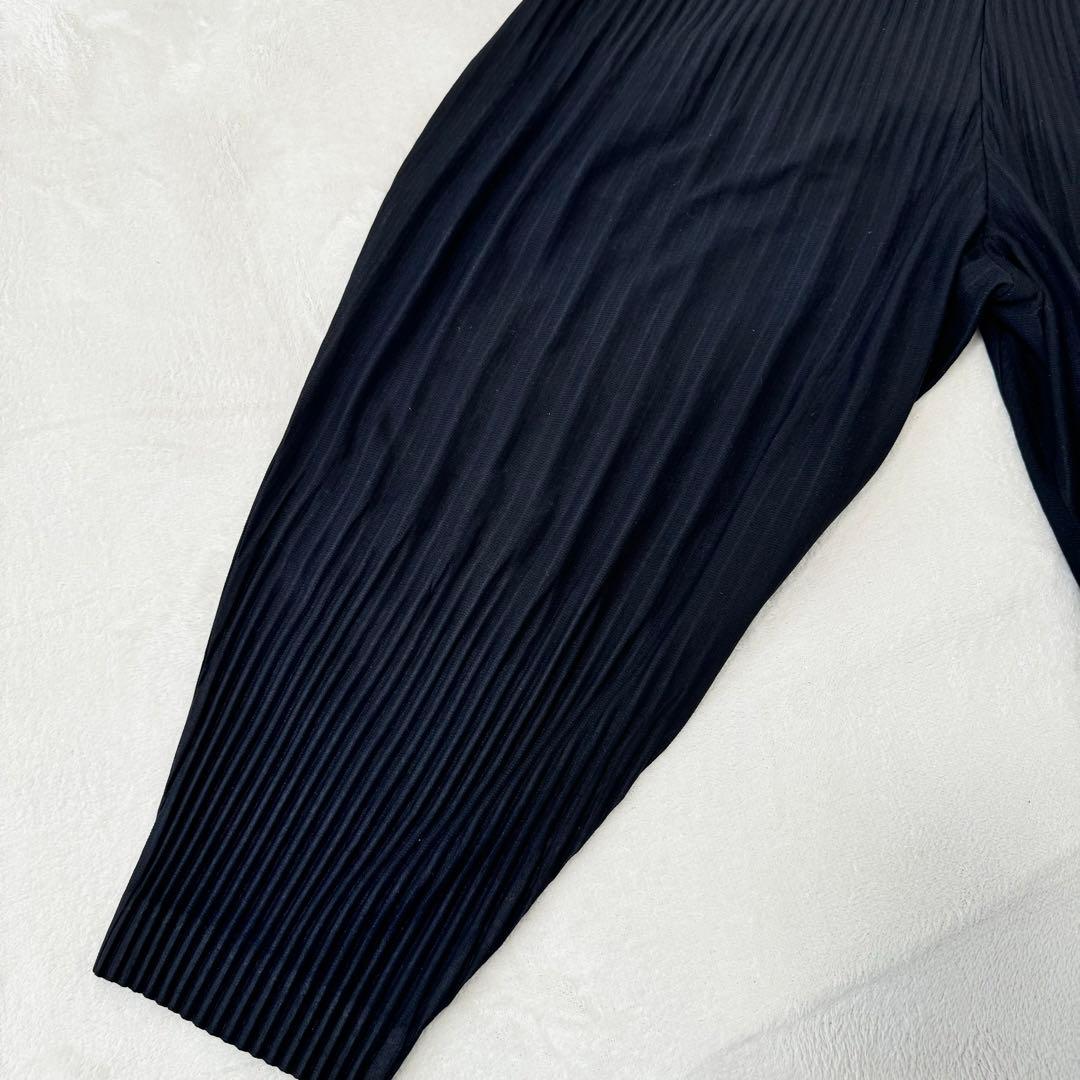 極美品✨HOMME PLISSE プリーツ　ブラック　サルエルパンツ