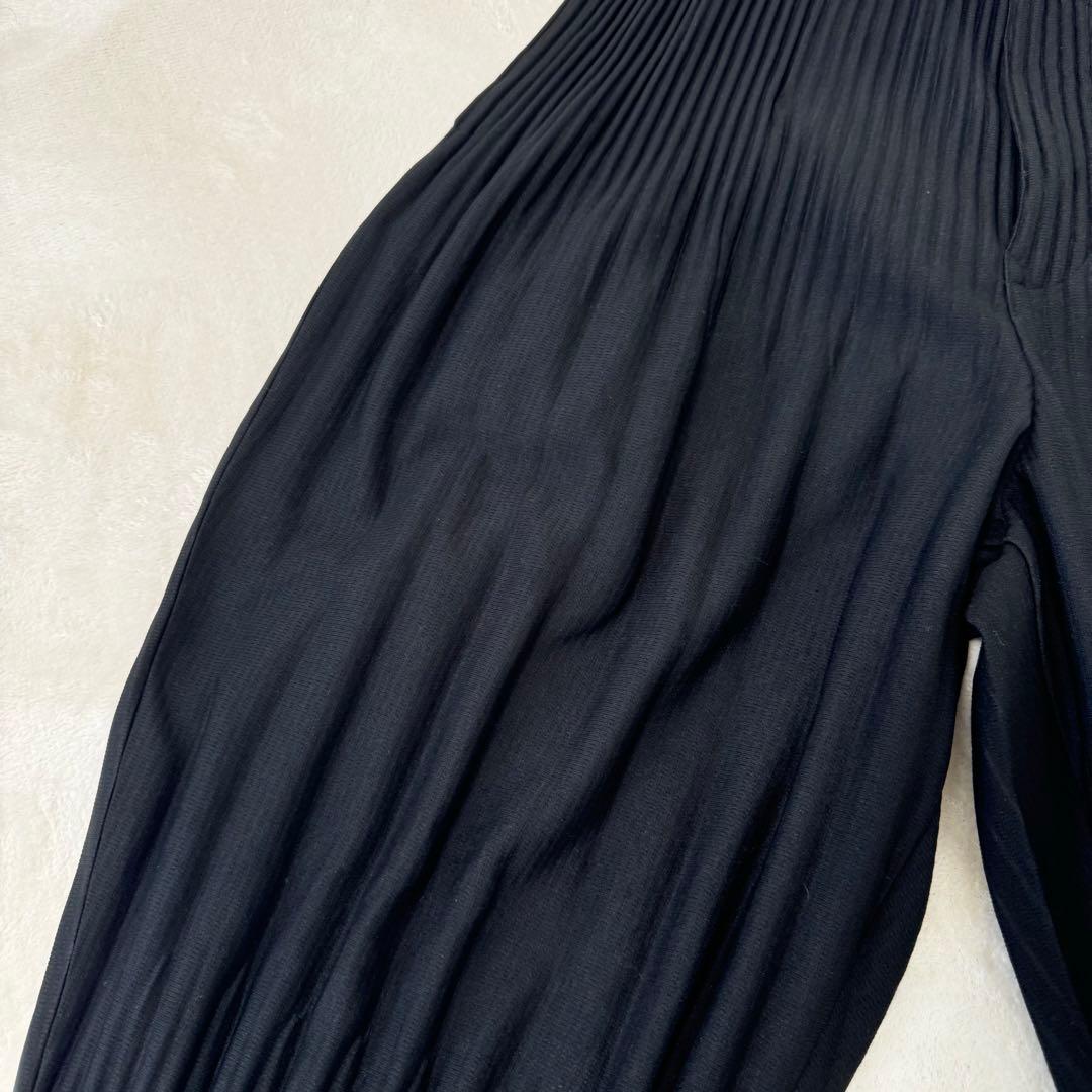 極美品✨HOMME PLISSE プリーツ　ブラック　サルエルパンツ
