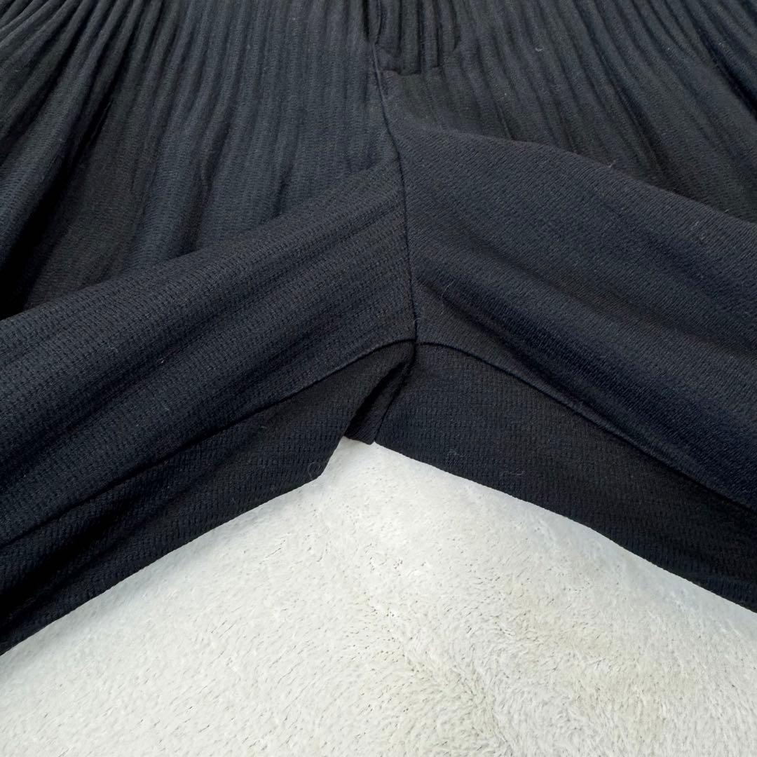 極美品✨HOMME PLISSE プリーツ　ブラック　サルエルパンツ