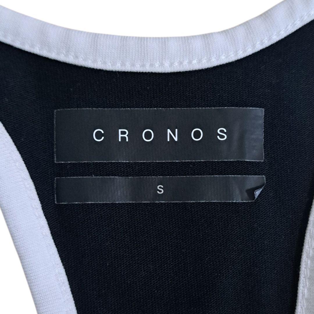 CRONOS OLYMPIA タンクトップ Sサイズ ブラック ホワイト