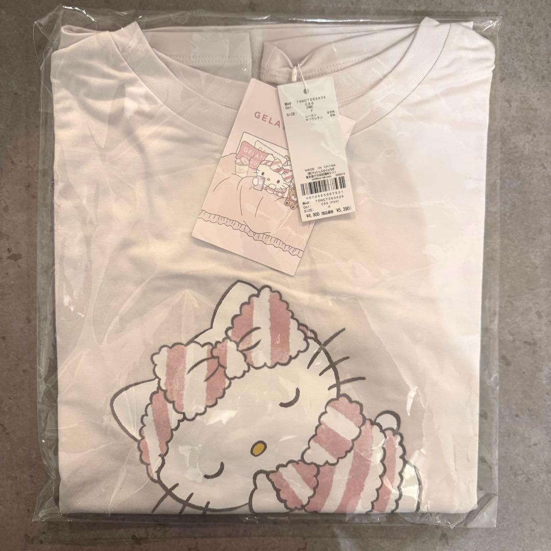 【最終値下げ】 sanriohouse ジェラピケ ワンポイントTシャツ キティ