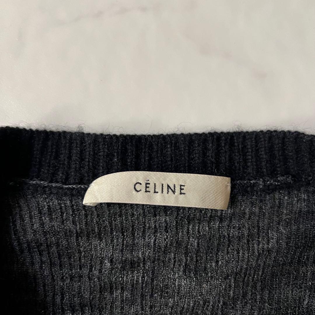 CELINE フィービー期 カシミヤ アルパカ カーディガン ブラック 黒 M