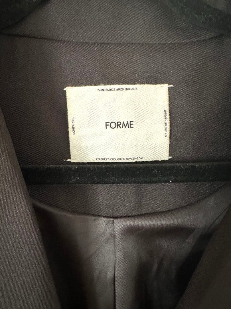 美品　FORME フォルム　ジャケット　ブラック　フリーサイズ　東原亜希