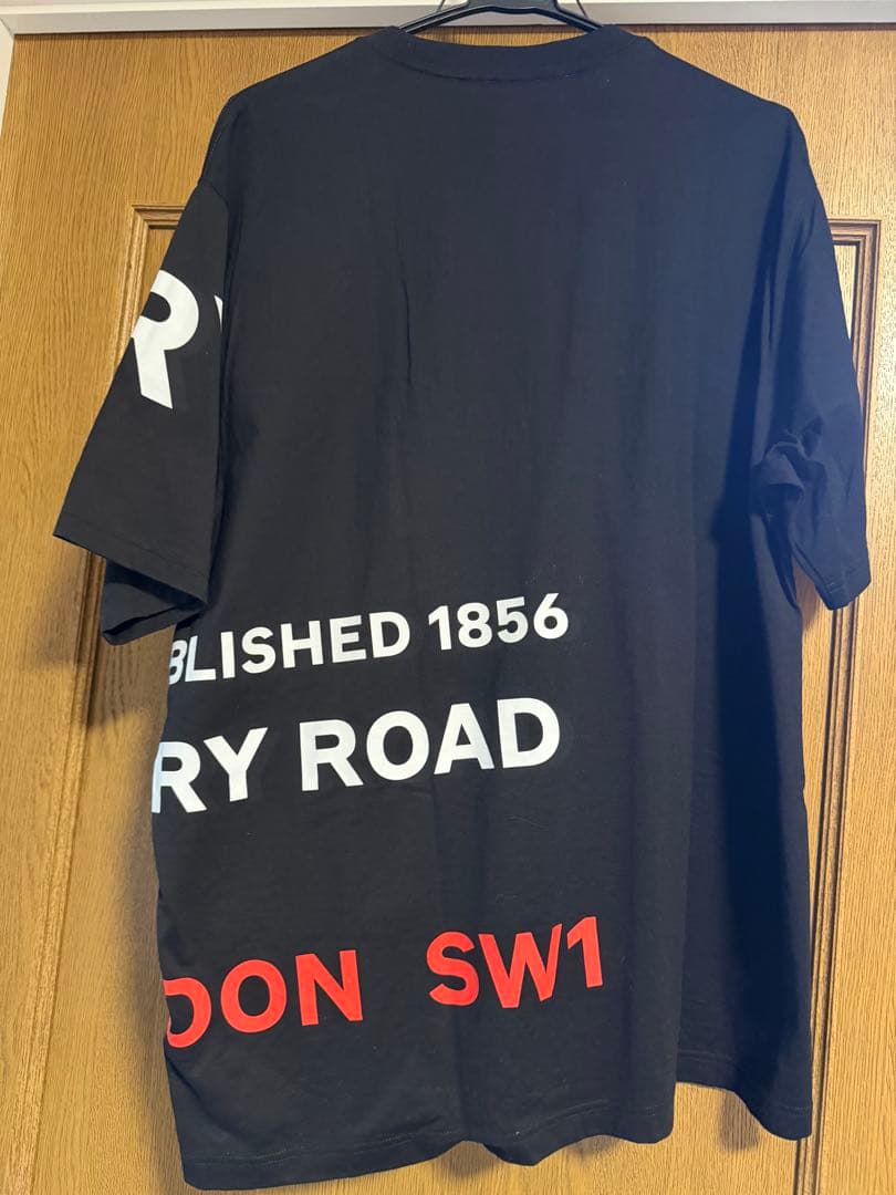 BURBERRY Tシャツ ブラック ロゴ バーバリー 正規品 美品