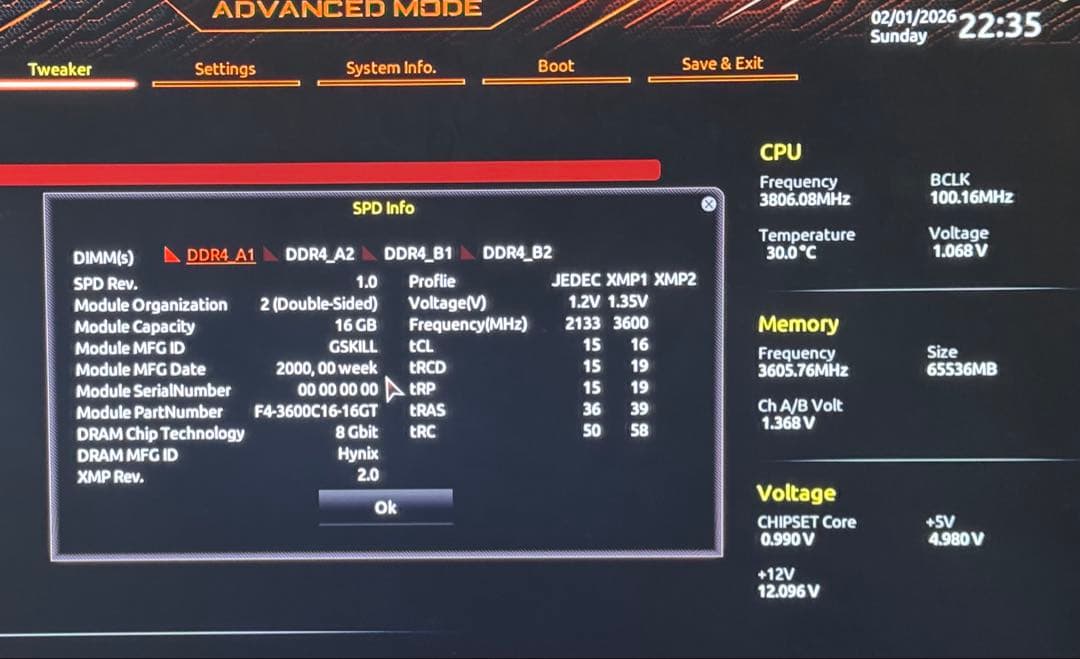 Y*o様 G.SKILL TRIDENT Z NEO DDR4 16x4 64G