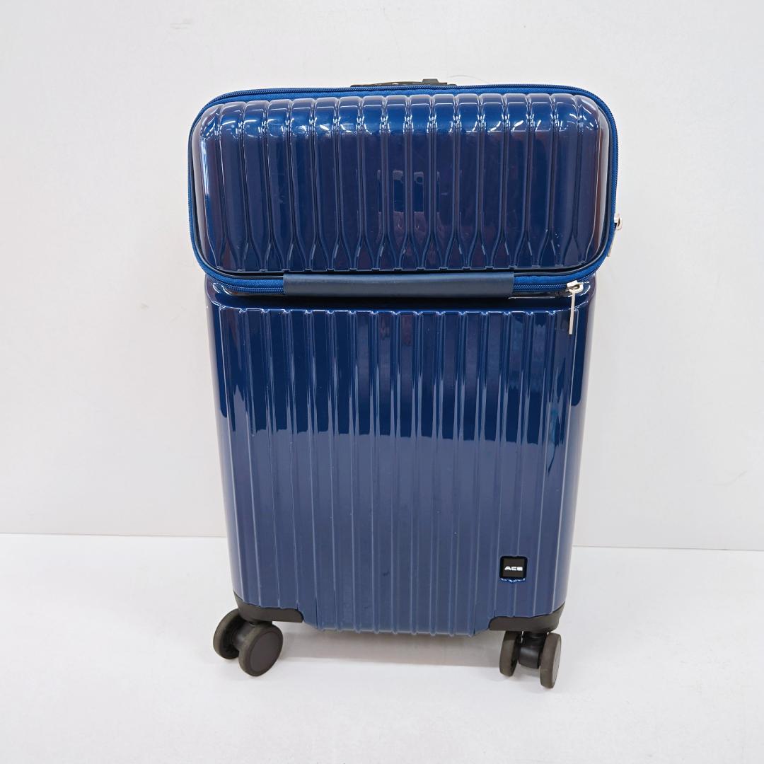 【美品】ACE スーツケース キャリーケース ブルー Sサイズ 34L