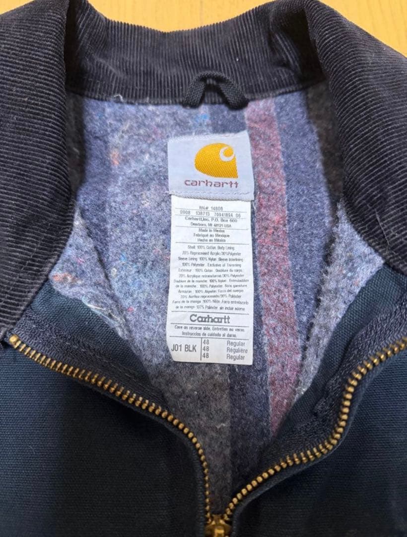 Carhartt デトロイトジャケット ブラック J01 BLK 希少　ロゴ