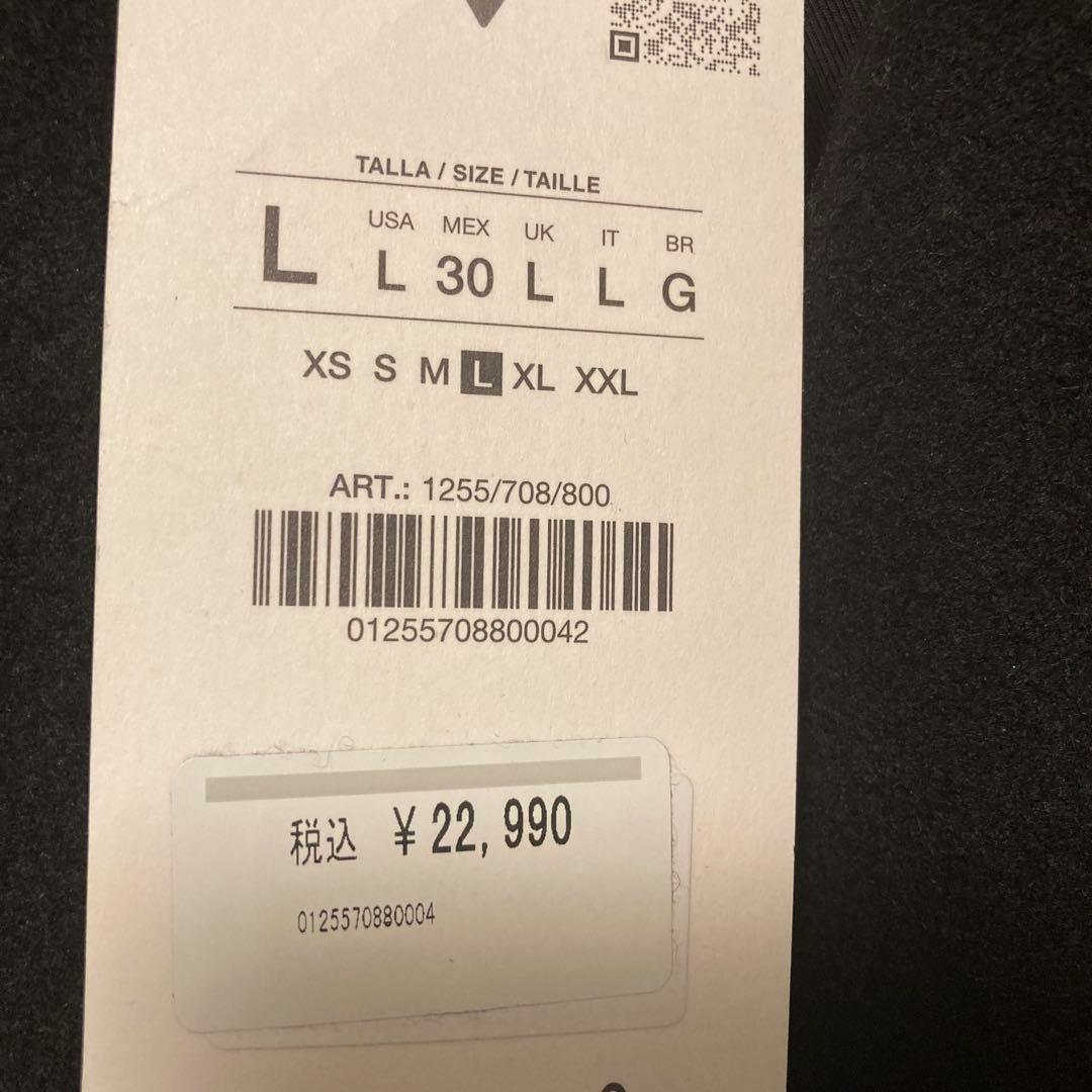ZARA ウール混紡エクストラロングコート　Lサイズ