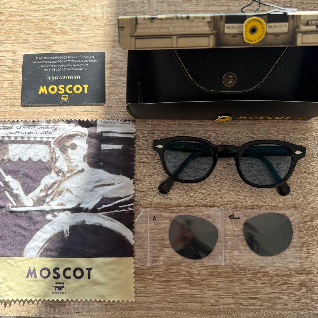 【美品】MOSCOT LEMTOSH 46 BLACK
