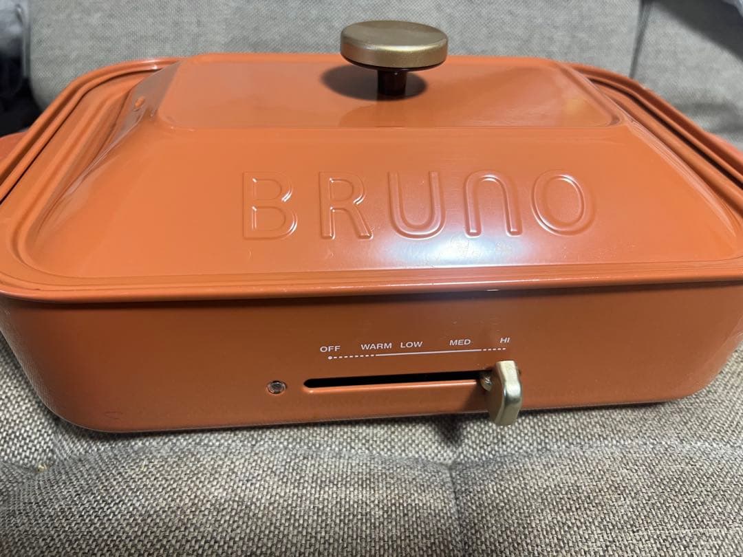 限定色BRUNO ホットプレート レトロオレンジ 付属品多数あり