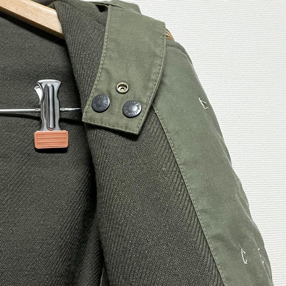 エンジニアードガーメンツ ミリタリー フード ダッフルコート コットン カーキ