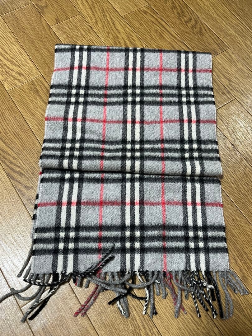 Burberrys バーバリー カシミヤ100% チェック柄 マフラー ストール