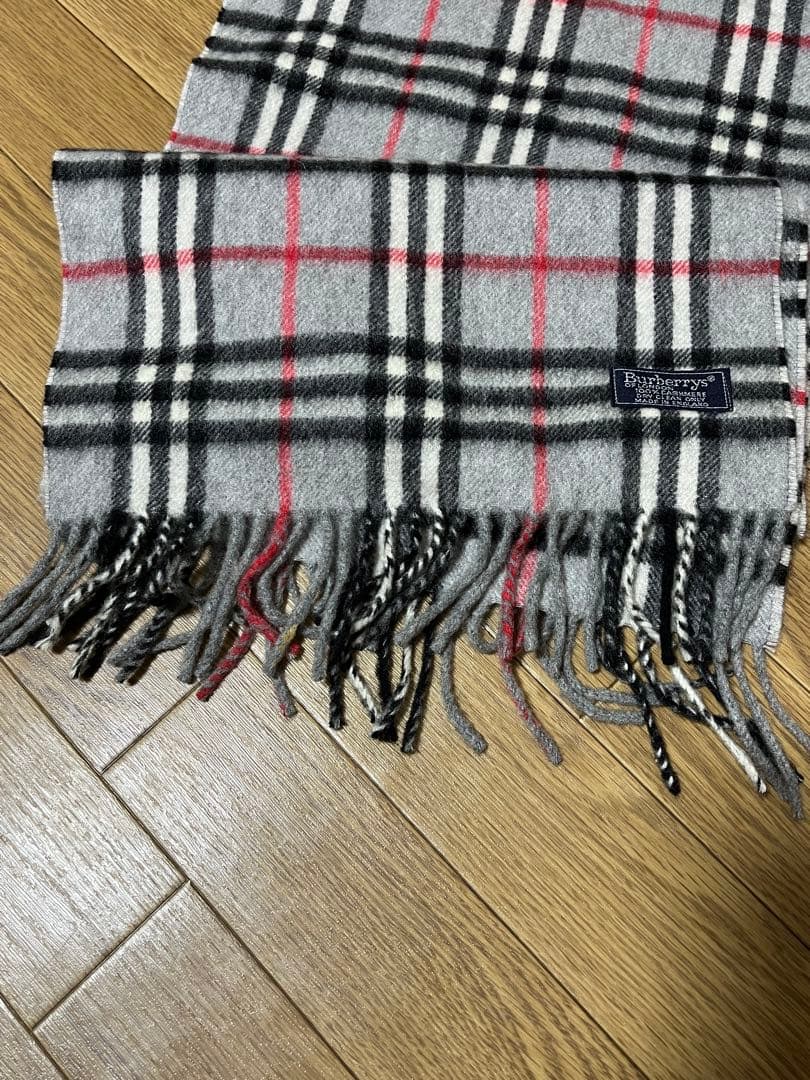 Burberrys バーバリー カシミヤ100% チェック柄 マフラー ストール