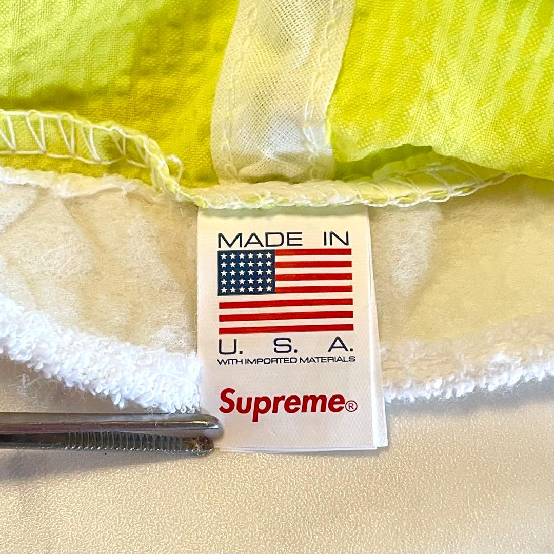 美品⭐︎Supreme Seersucker S Logo 6 Panel 黄