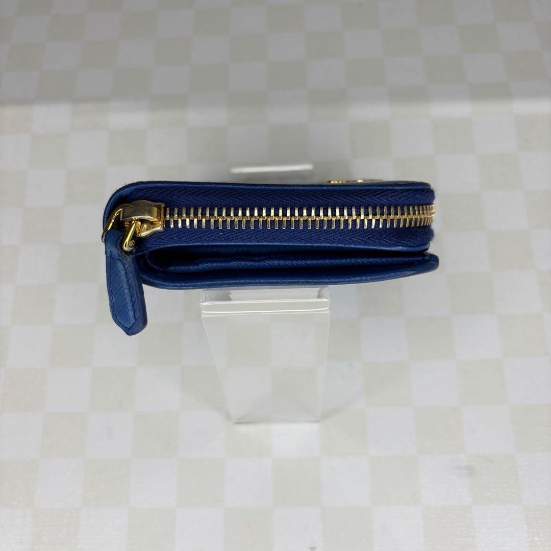 極美品　PRADA プラダ　財布　二つ折り　ラウンド　M58