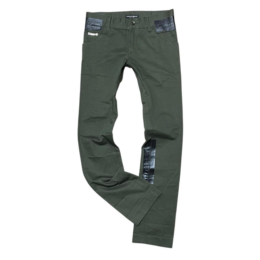 DOLCE&GABBANA テーピングパンツ 14 GOLD size44