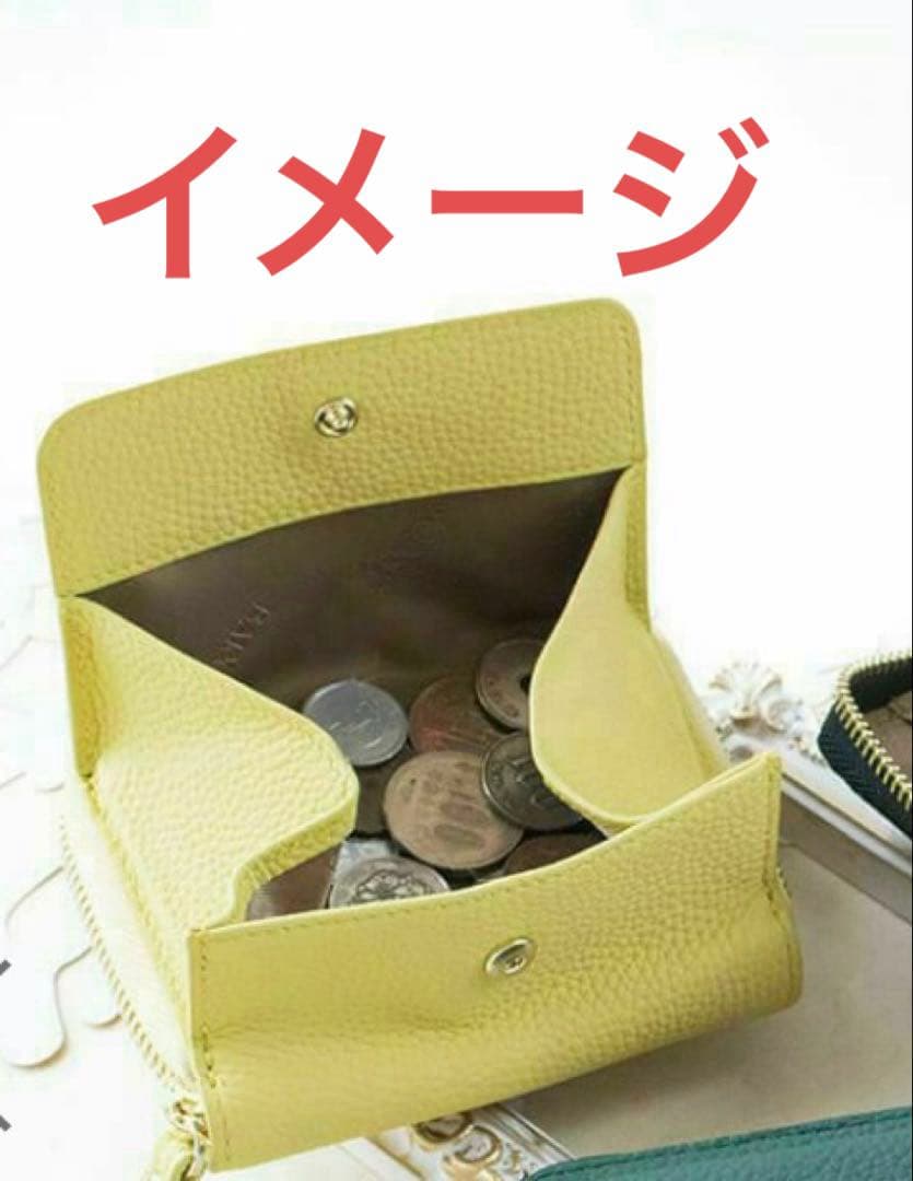 BARCOS イエロー 二つ折り財布とバッグセット