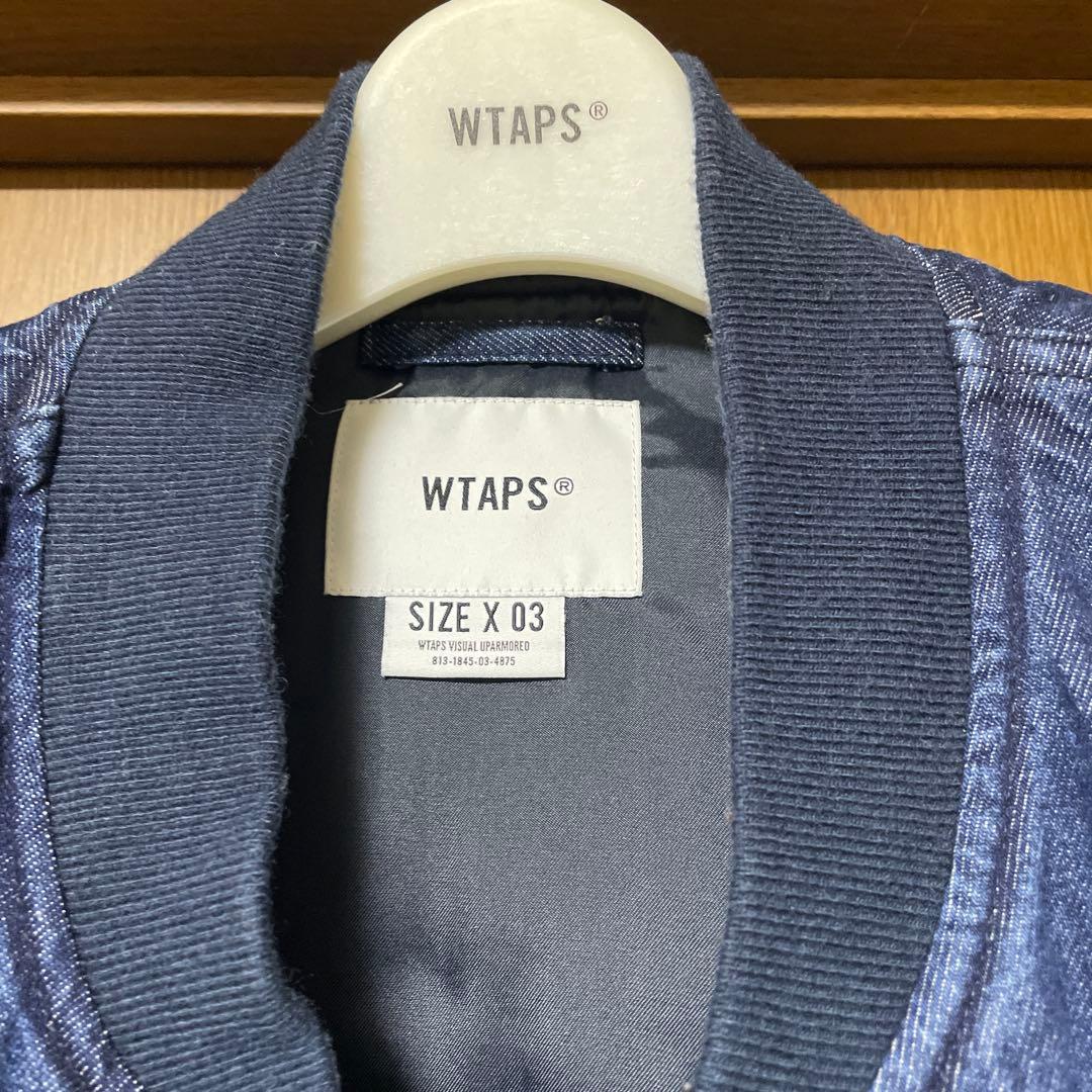 WTAPS MA-1スタイルジャケット ダークブルー サイズX 03