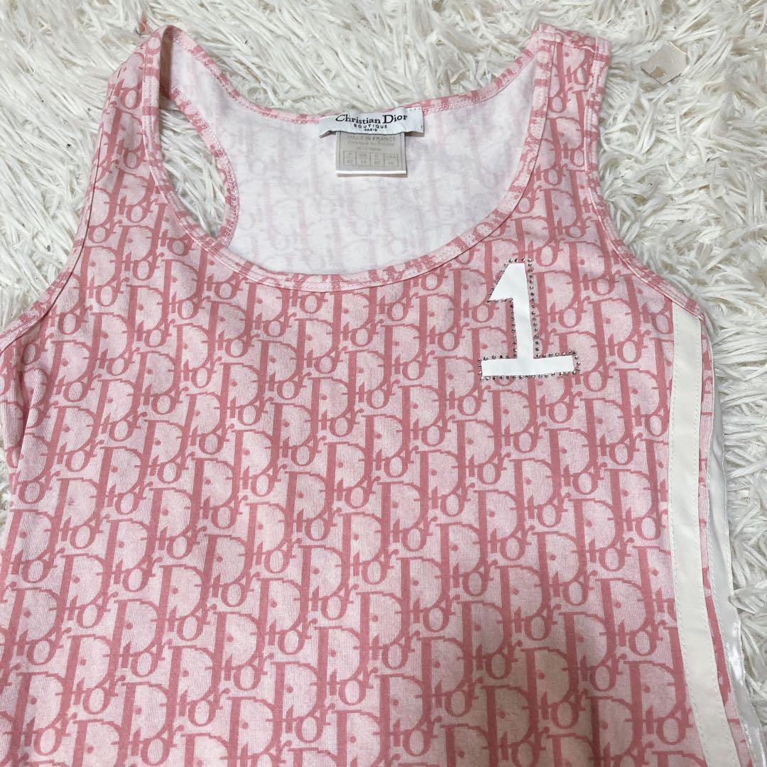 Christian Dior ディオール トロッター ノースリーブ ワンピース