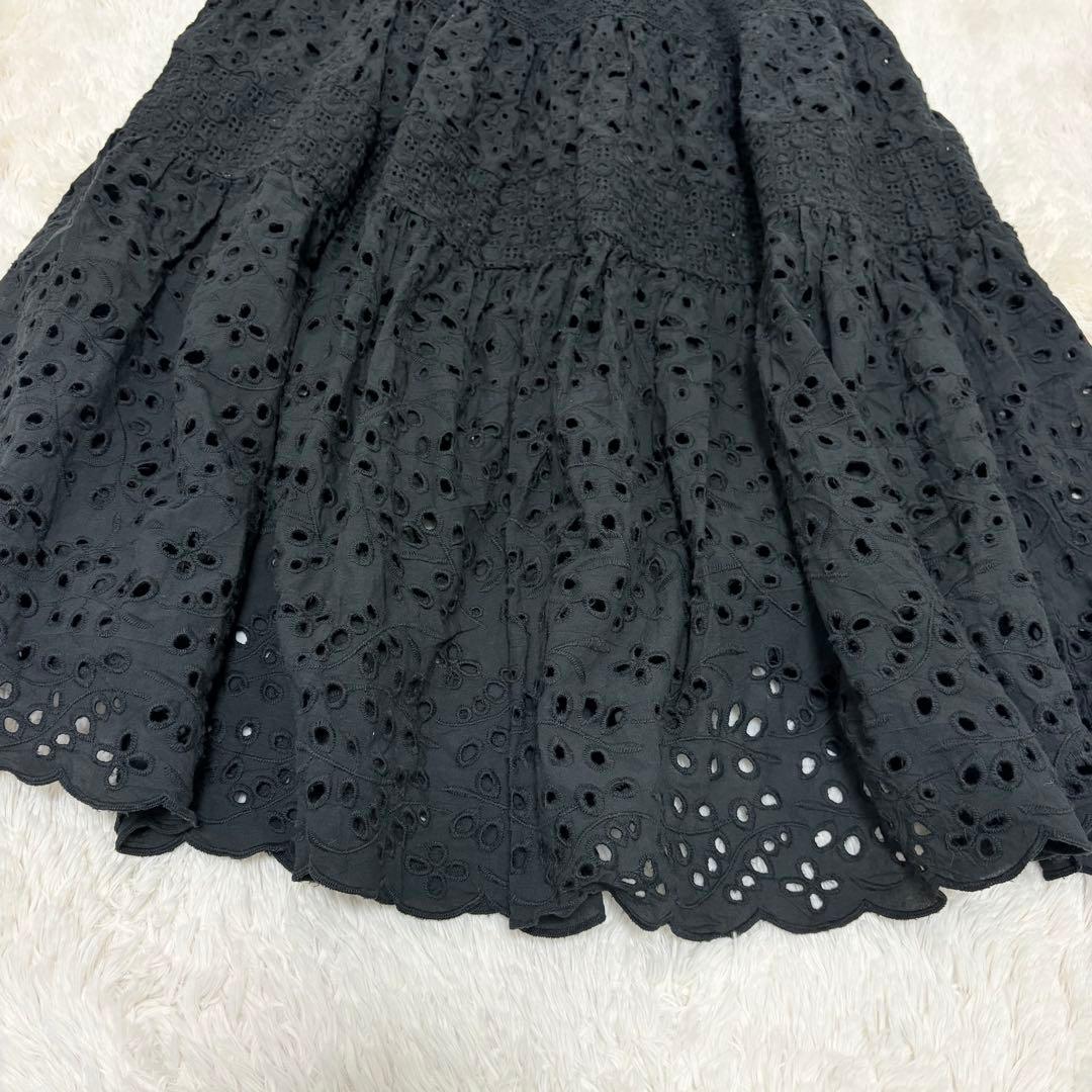 美品✨24SS✨イエナ　定価2.2万　コットンレースティアードスカート
