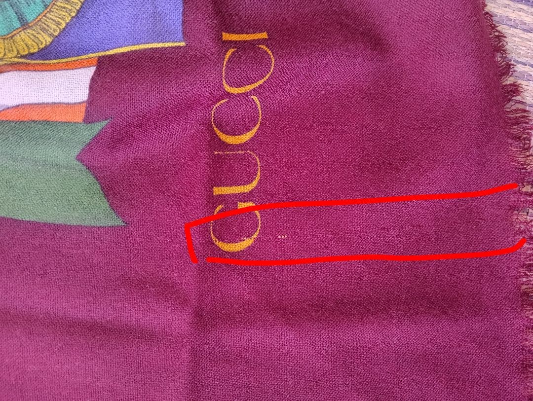 グッチGUCCI　ウール大判ストール