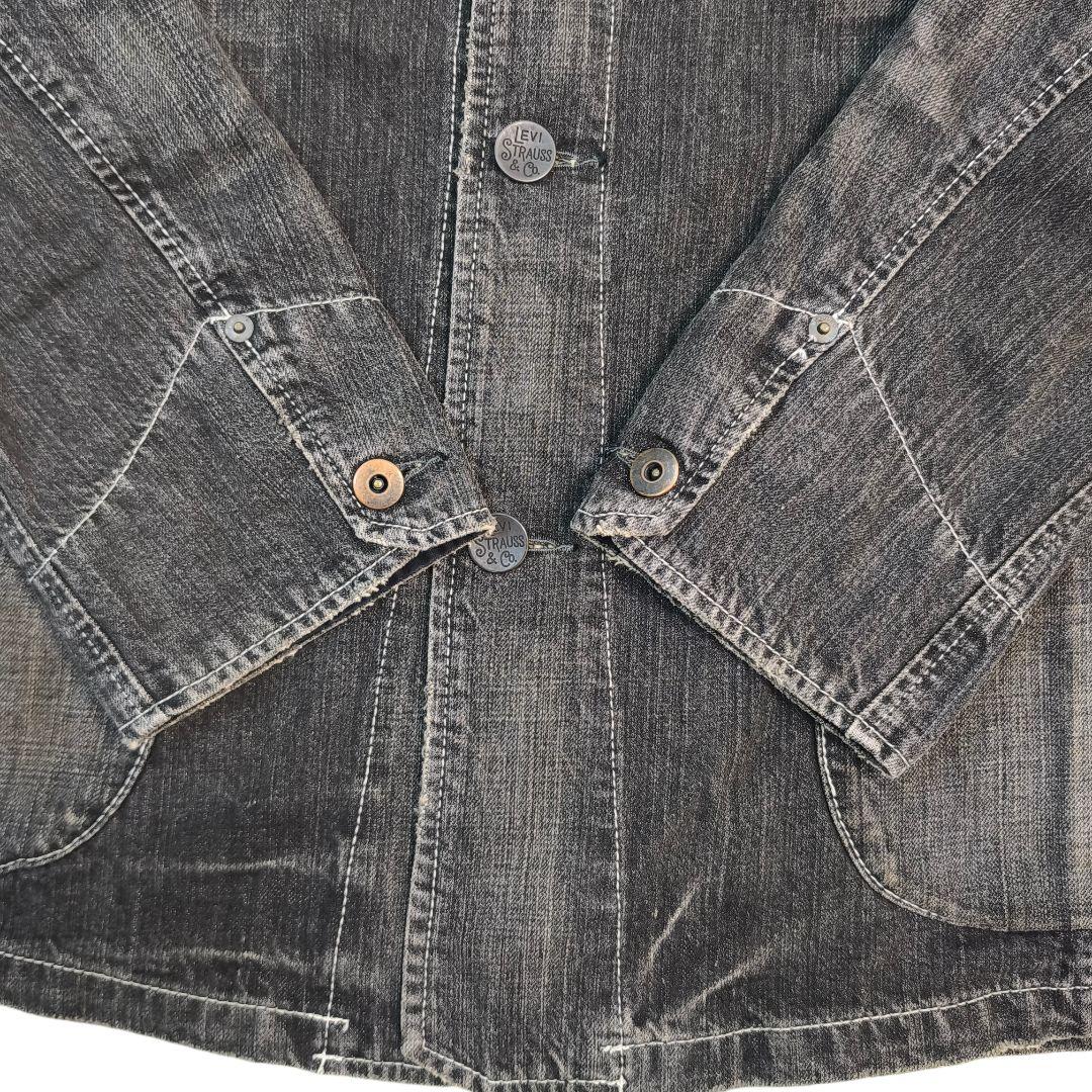 Levi's リーバイス ブラックデニム カバーオール 70802 L