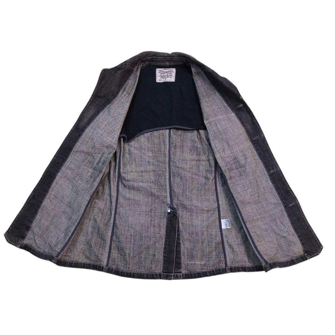 Levi's リーバイス ブラックデニム カバーオール 70802 L