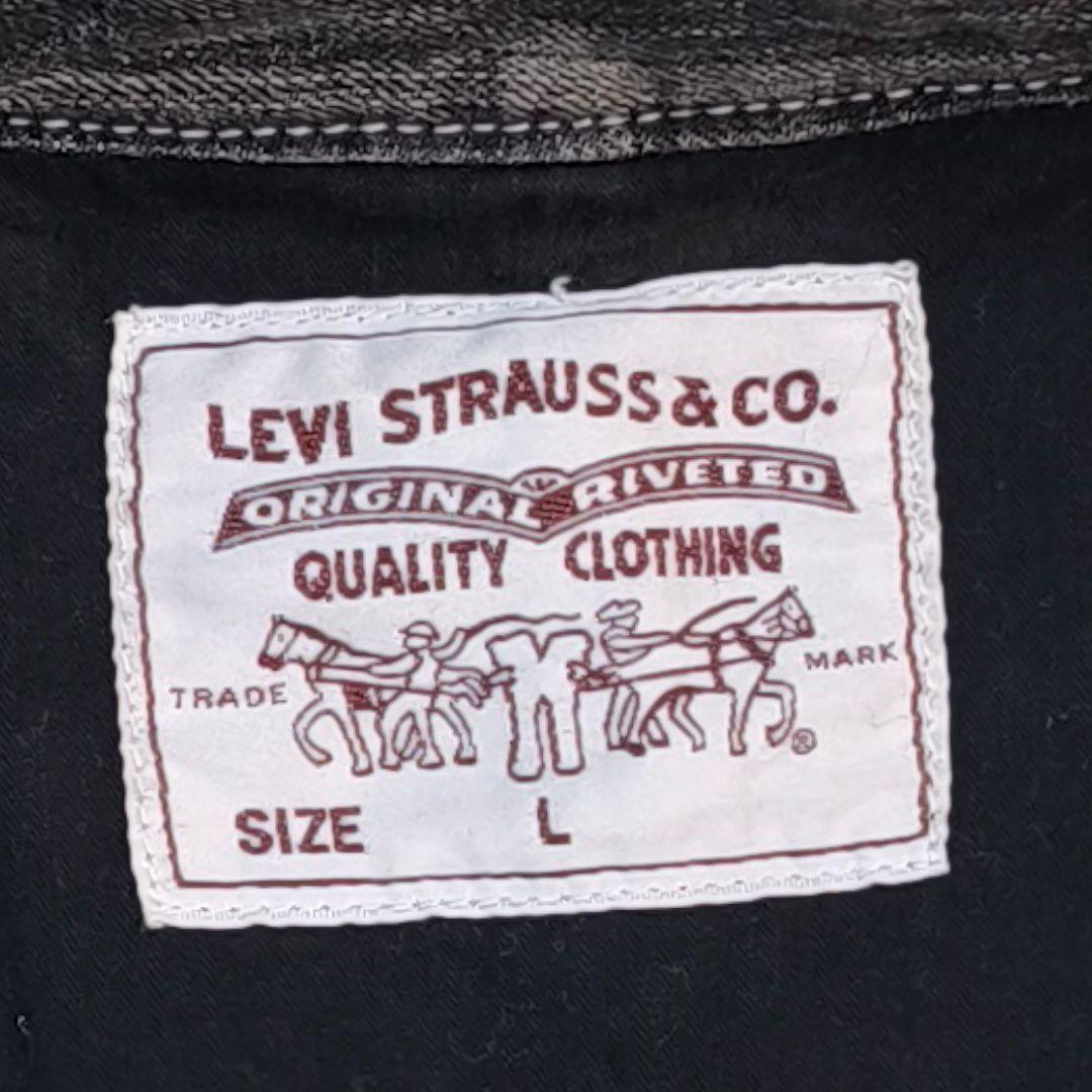 Levi's リーバイス ブラックデニム カバーオール 70802 L
