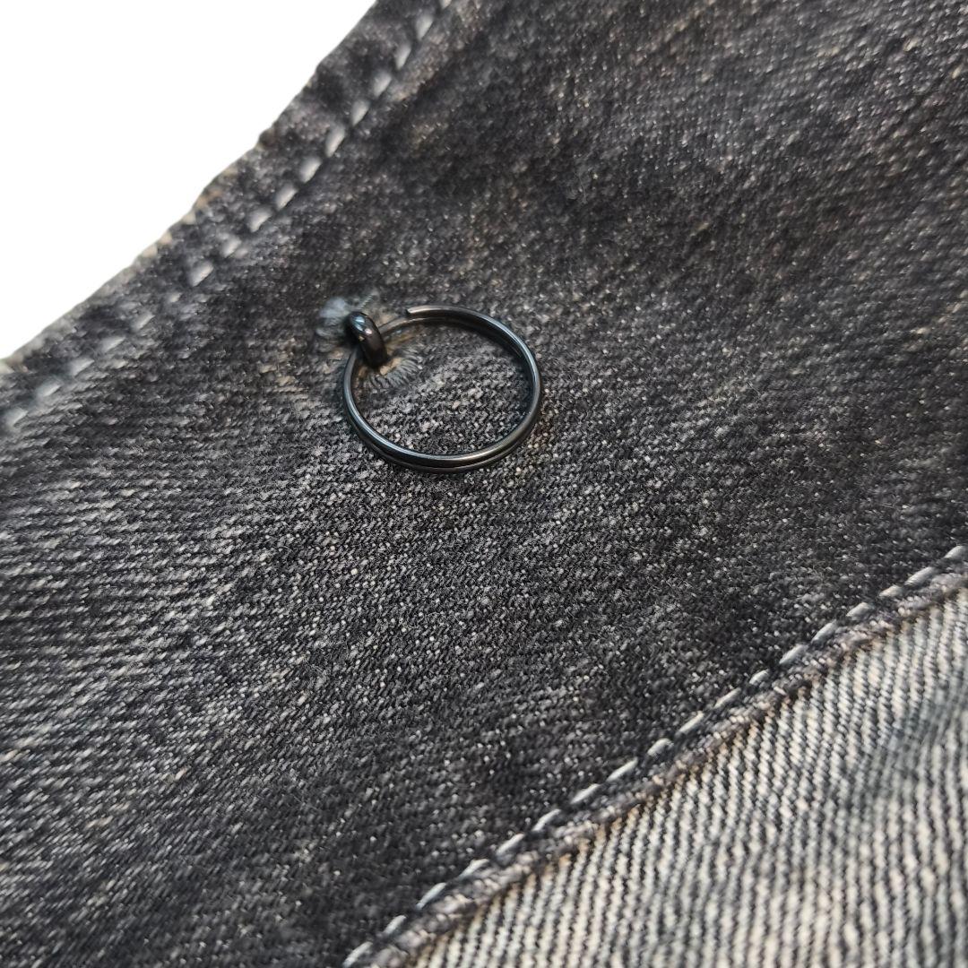 Levi's リーバイス ブラックデニム カバーオール 70802 L