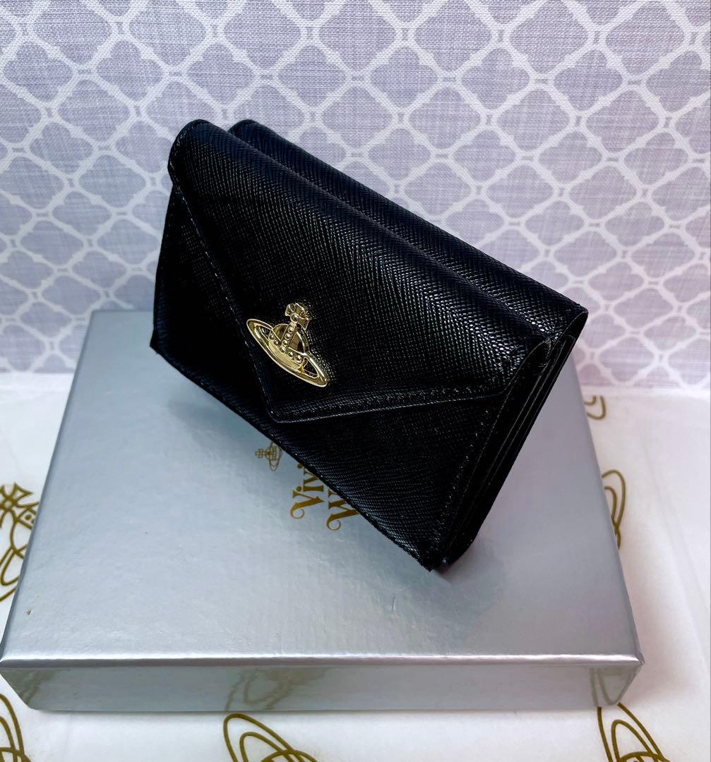 【最新♡ショッパー付】Vivienne Westwood 3つ折り財布 ブラック