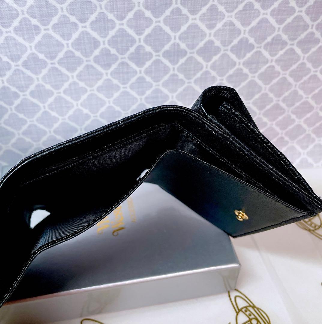 【最新♡ショッパー付】Vivienne Westwood 3つ折り財布 ブラック