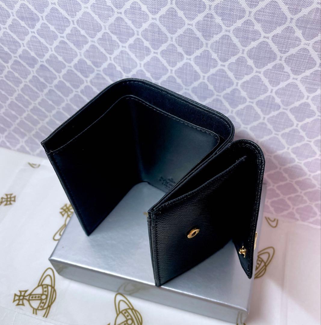 【最新♡ショッパー付】Vivienne Westwood 3つ折り財布 ブラック