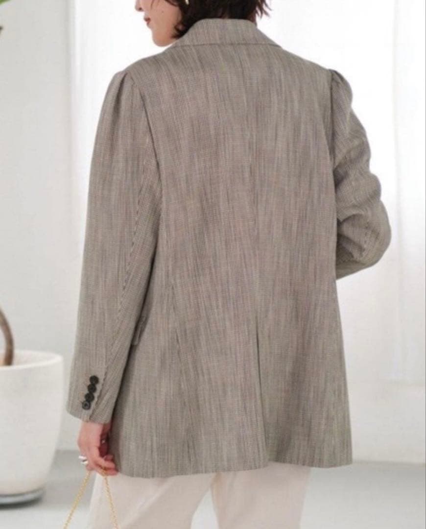 美品　定価3.5万 Spick&Span Visストレッチパフスリーブジャケット