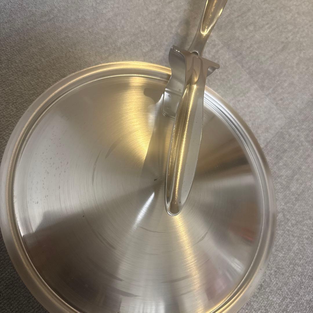 【最終値下げ】涅 IH対応　窒化鉄いため鍋24cm スタンド式蓋付