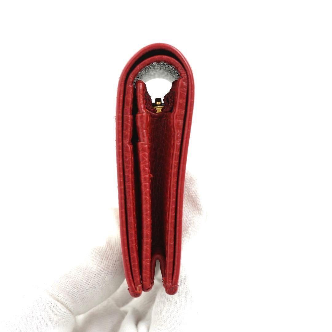 ✨新品未使用✨　GUCCI ミニ財布　マーモント　GGロゴ 二つ折り　レッド