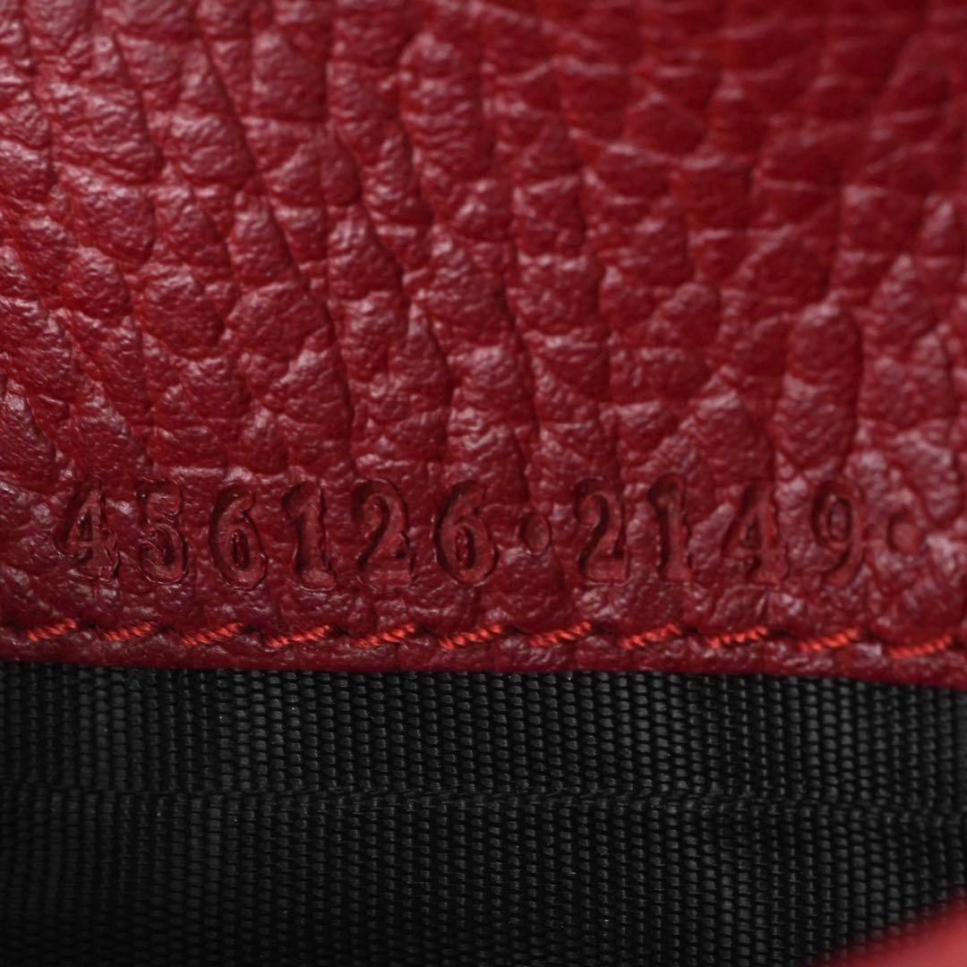✨新品未使用✨　GUCCI ミニ財布　マーモント　GGロゴ 二つ折り　レッド