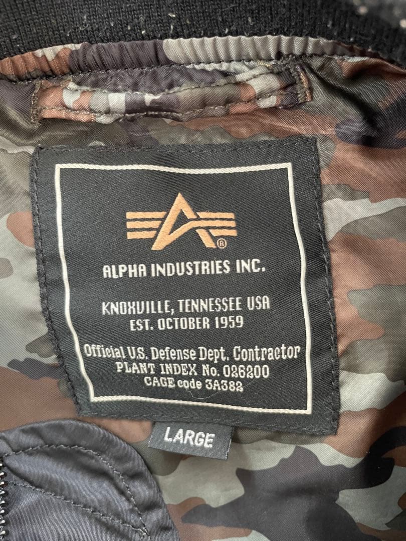 ALPHA INDUSTRIES MA-1 フライトジャケット L
