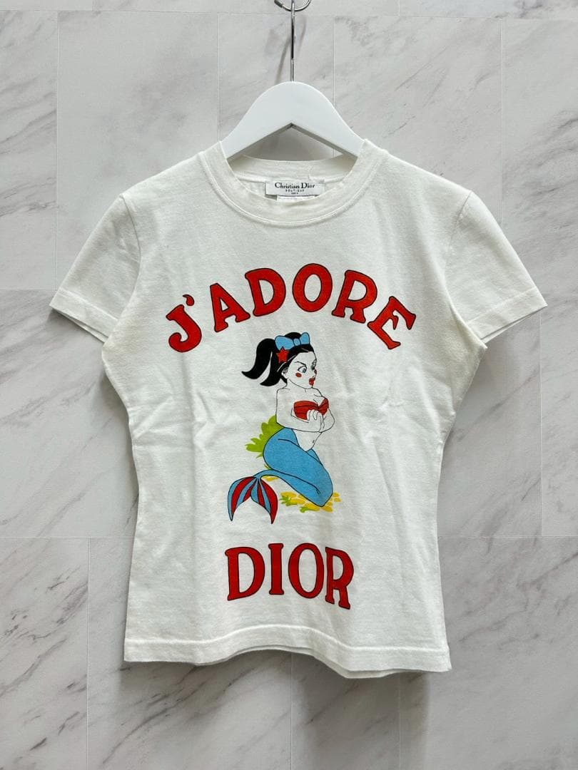 Christian Dior クリスチャン・ディオール Tシャツ 白 38 美品