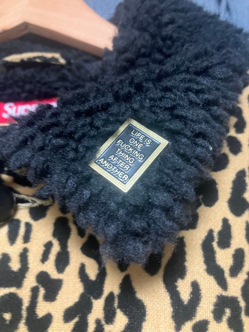 f*_様 Supreme シュプリーム ジャケット レオパード ボア カーコート