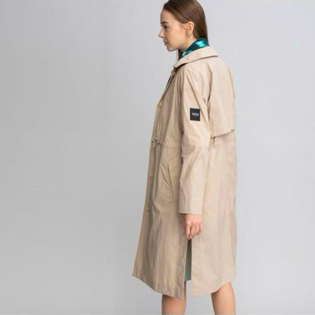 極美品★AIGLE｜定価2.6万 撥水 ワッシャータッチ コート ベージュ