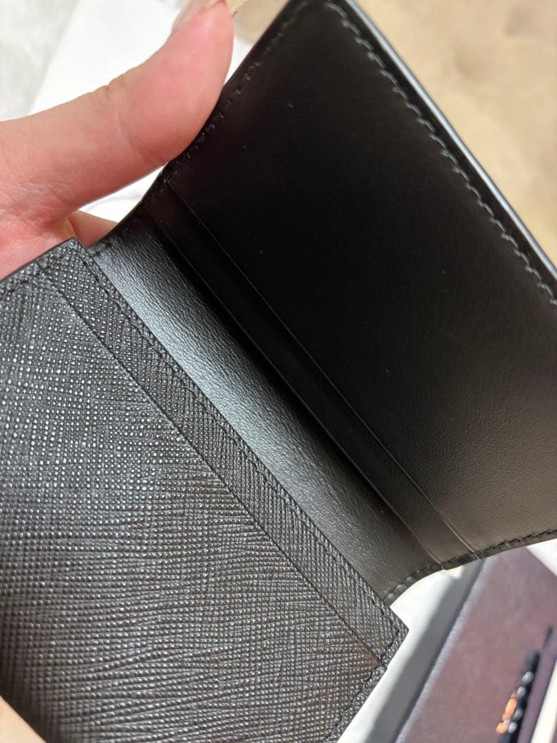 ⚠︎限定セール⚠︎【新品未使用】PRADA ブラックレザー　名刺入れ