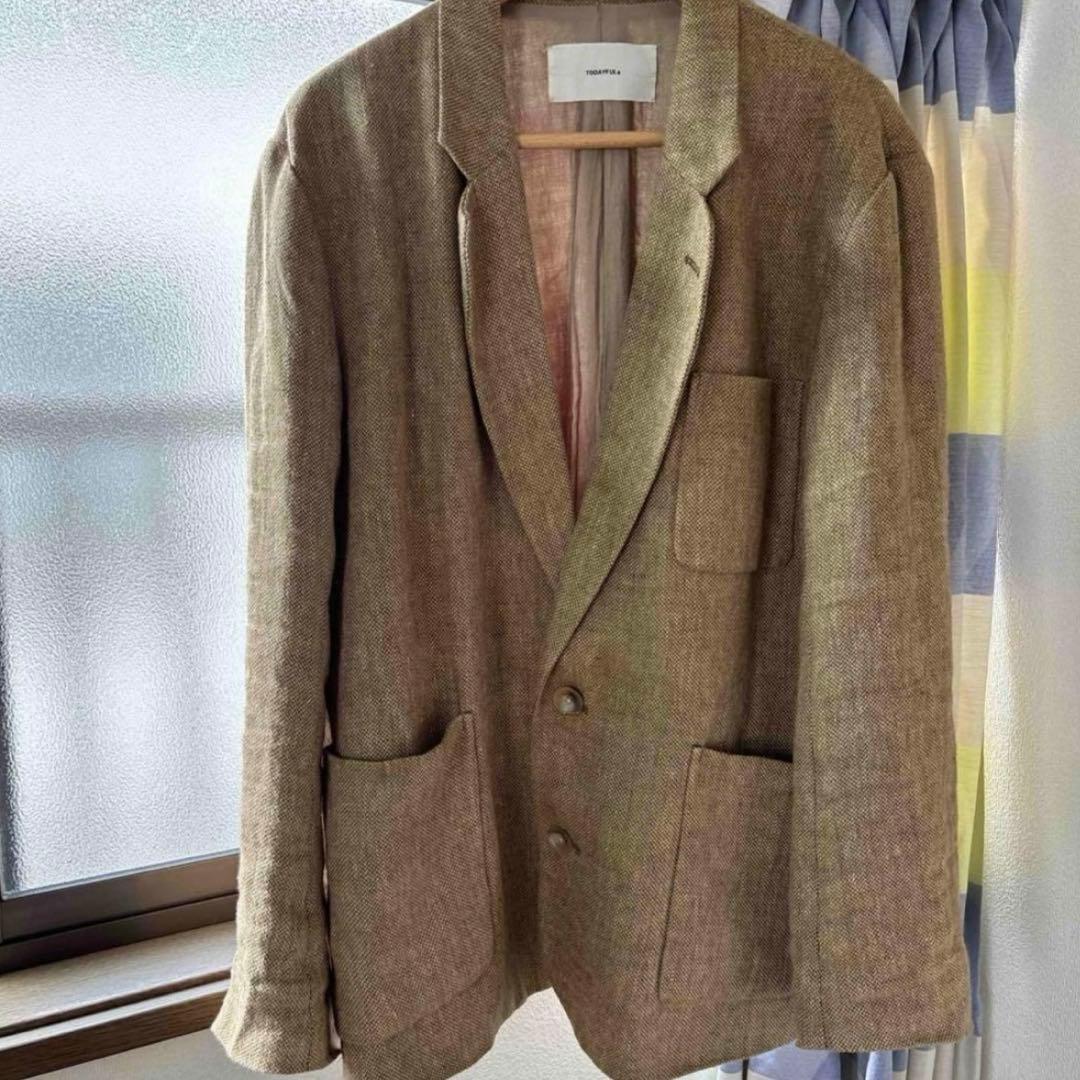 TODAYFUL / Boyfriend Linen Jacket ベージュ36