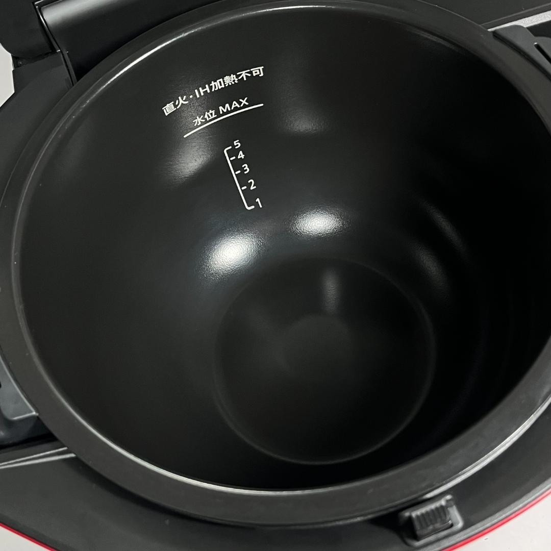 未使用 SHARP ヘルシオ ホットクック 2.4L KN-HW24G-R 赤