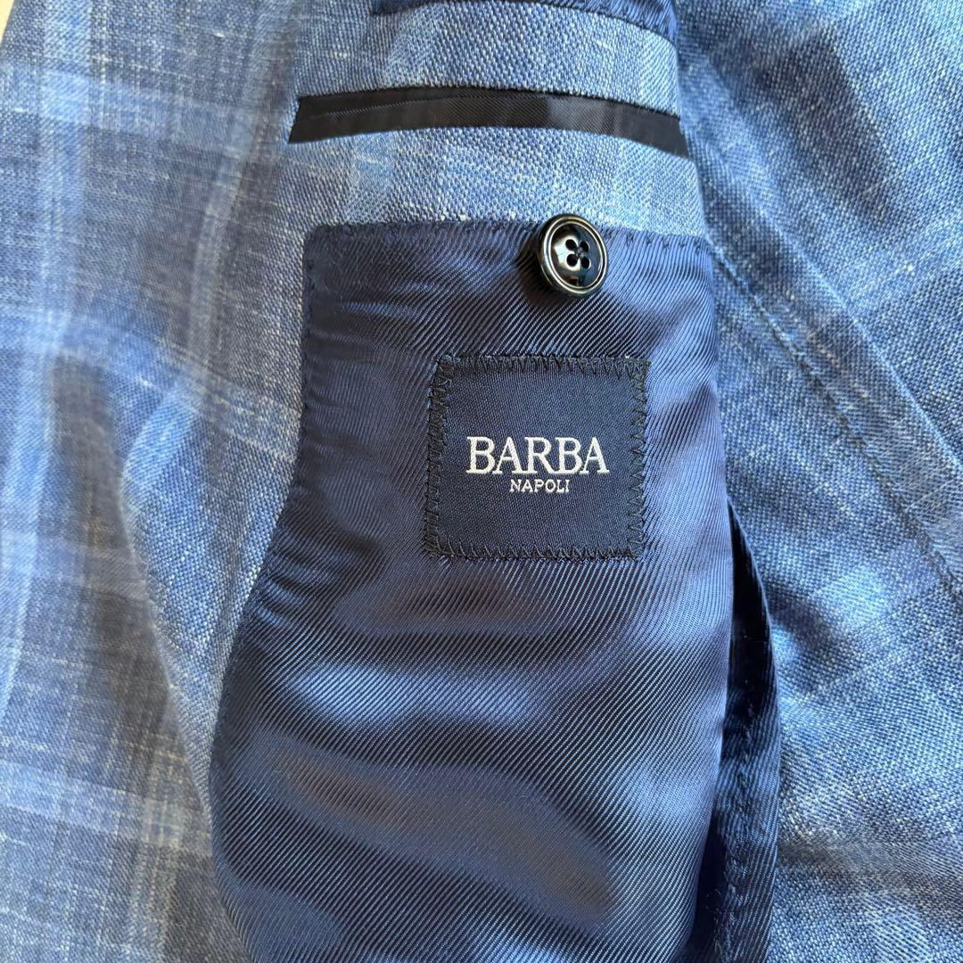 【BARBA×Loro Piana】テーラードジャケット ダブルブレスト 三者混