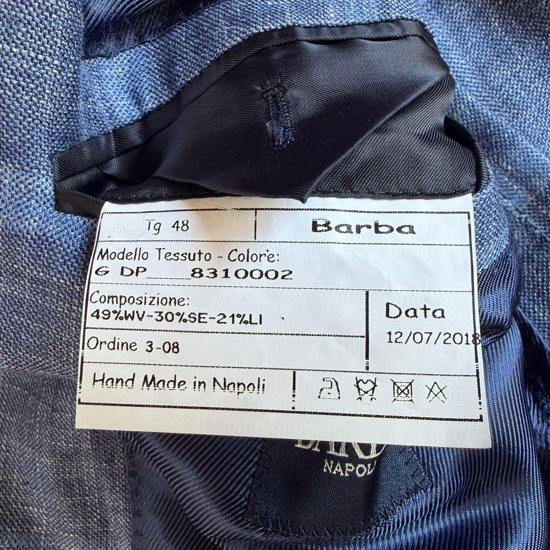 【BARBA×Loro Piana】テーラードジャケット ダブルブレスト 三者混