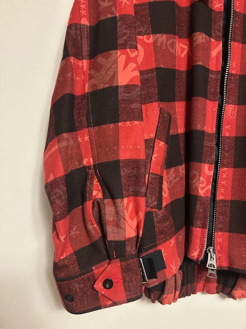 sacai × Eric Haze バッファローチェック ブルゾン