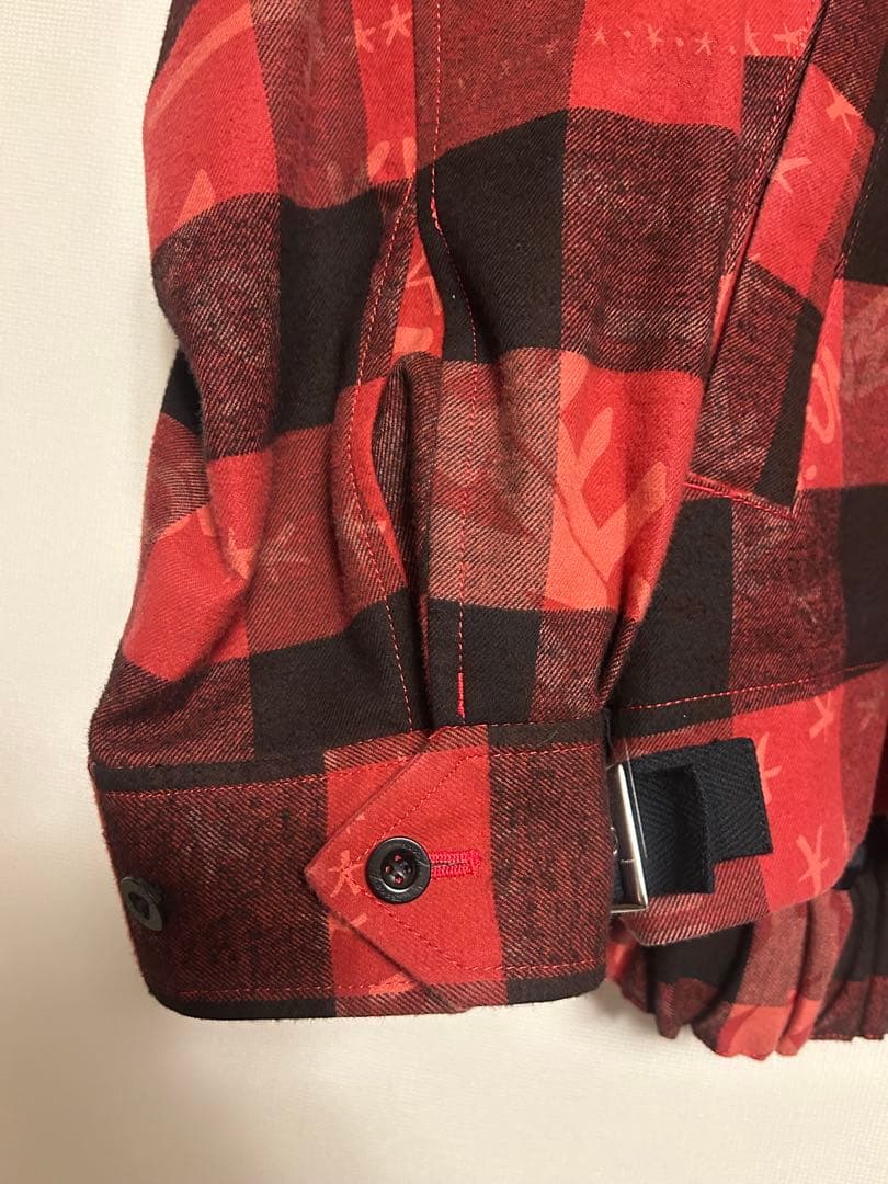 sacai × Eric Haze バッファローチェック ブルゾン