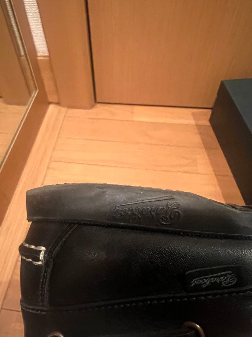 パラブーツ　BARTH 黒 レザー デッキシューズ